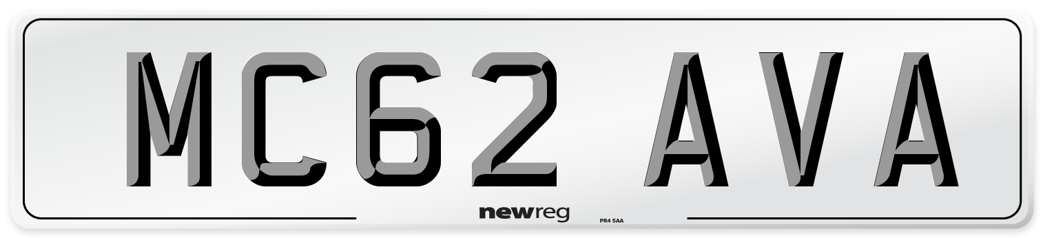 MC62 AVA Number Plate from New Reg